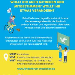 Kinderforum im Münchner Rathaus am 25.11.2022